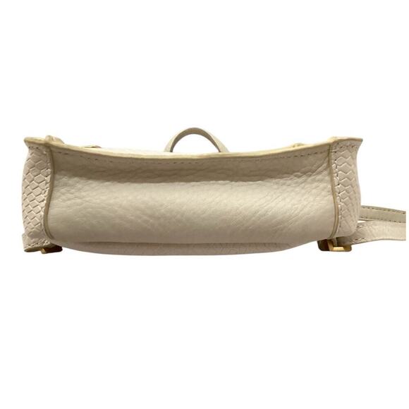 Hammitt Hunter Mini Backpack In Marshmallow White Snake Gold Hardware Handbag - Picture 15 of 16